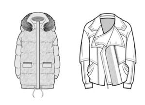 品牌公司是這樣畫款式圖的 帶你全面了解企業(yè)服裝款式圖